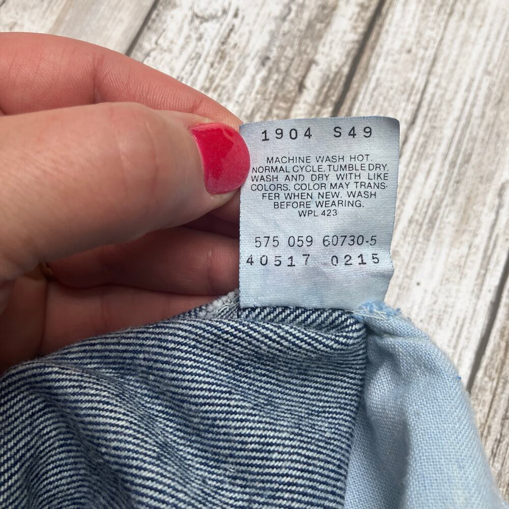 VTG Levi’s 517 Denim Jeans 46x30 (act 44x29) 80s Orange Tab USA‎ Made Straight - Picture 11 of 15